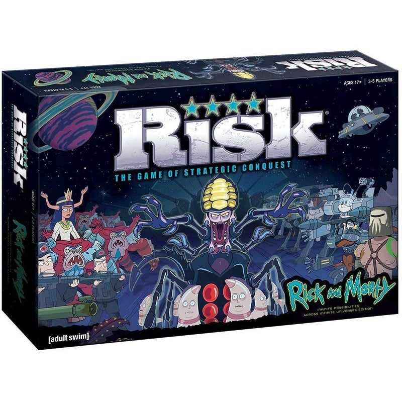 USAopoly Risk Rick and Morty Risk Game Based on The Popular Adult Swim TV Show Rick Morty Official Rick and Morty Merchandise Classic Risk Board Game Themed for Rick Morty Series - Image 2