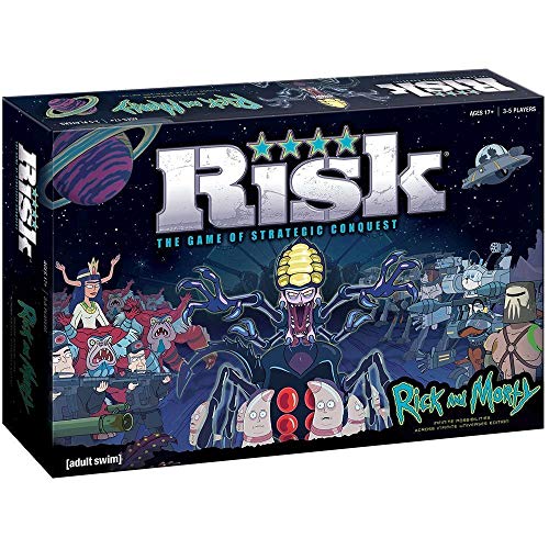 USAopoly Risk Rick and Morty Risk Game Based on The Popular Adult Swim TV Show Rick Morty Official Rick and Morty Merchandise Classic Risk Board Game Themed for Rick Morty Series - Image 1