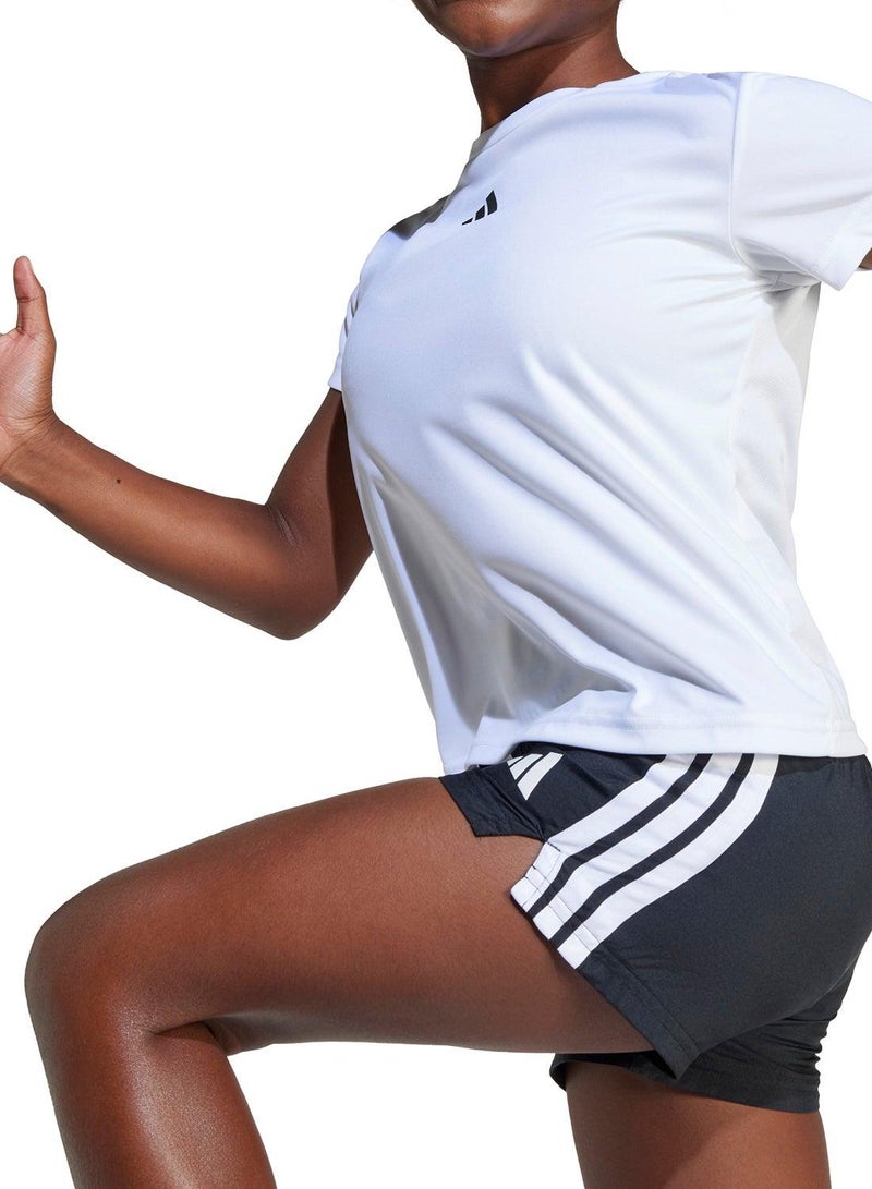 Adidas Jg Tr-Es T W White Training T-Shirts For Women - Image 3