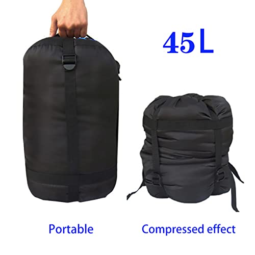MOOCY Compression Stuff Sack, 12L/45L Sleeping Bag Cover Sack Sleeping Bags Storage Stuff Sack Organizer - Great Sleeping Bags Clothes Camping Hiking Backpacking - Image 3
