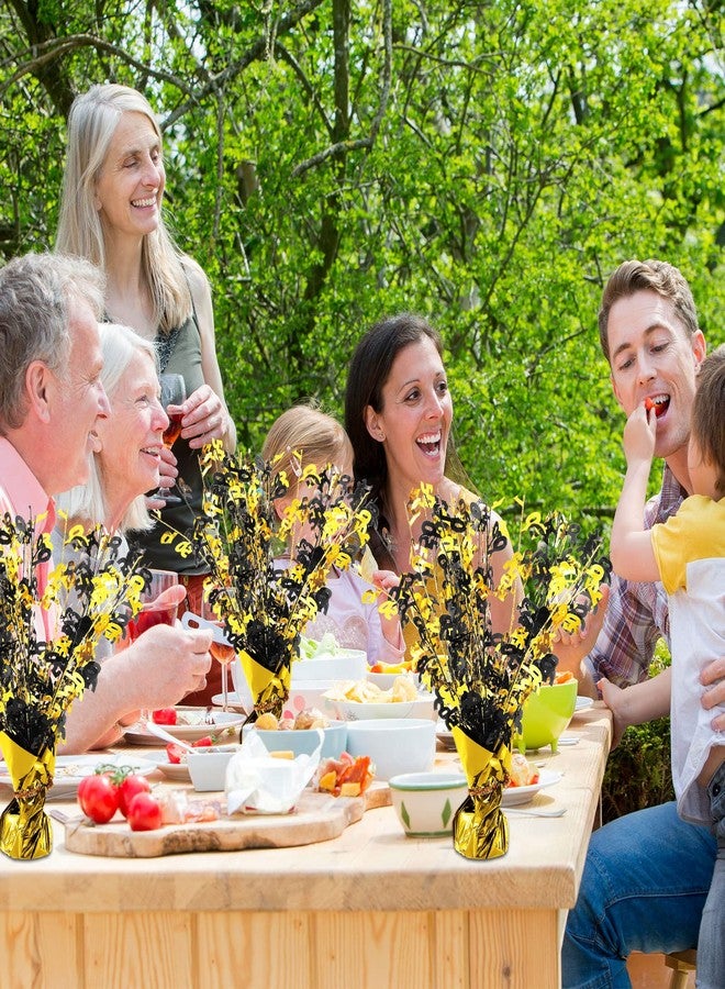 Giegxin 50th Anniversary Centerpiece Happy 50th Wedding Decorations Metallic Plastic Party Table Sign Gold Foil Anniversary Center Pieces for Reunion Party Accessory (3 Pcs) - Image 5