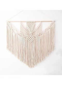 Home Gallery Handwoven Cotton Wall Hanging Macrame Tapestry 100X90 cm  - Image 3