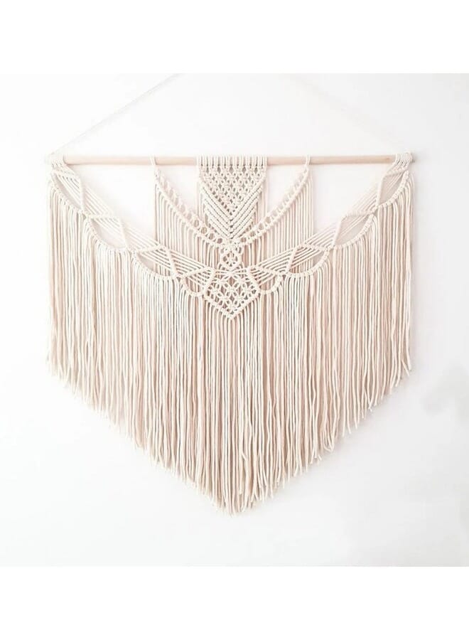 هوم جاليري نسيج مكراميه معلق على الحائط من القطن المنسوج يدويًا 100X90 - Image 3