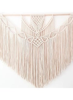Home Gallery Handwoven Cotton Wall Hanging Macrame Tapestry 100X90 cm  - Image 2