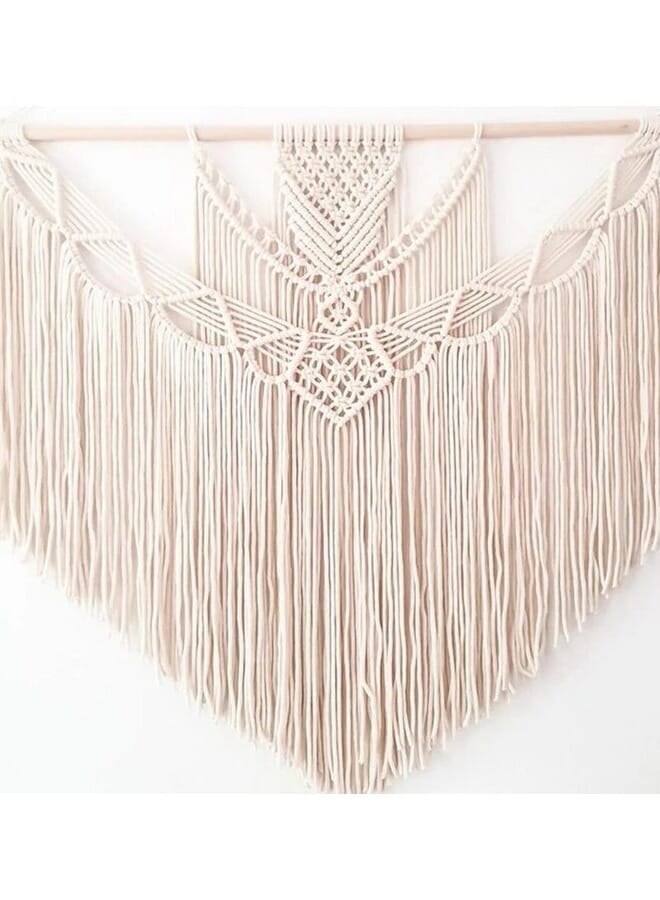 هوم جاليري نسيج مكراميه معلق على الحائط من القطن المنسوج يدويًا 100X90 - Image 2