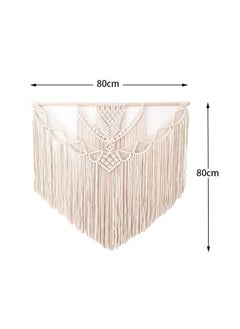 Home Gallery Handwoven Cotton Wall Hanging Macrame Tapestry 100X90 cm  - Image 5