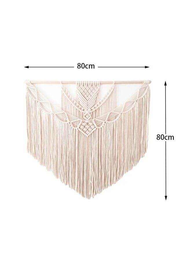 هوم جاليري نسيج مكراميه معلق على الحائط من القطن المنسوج يدويًا 100X90 - Image 5