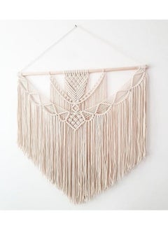 Home Gallery Handwoven Cotton Wall Hanging Macrame Tapestry 100X90 cm  - Image 4