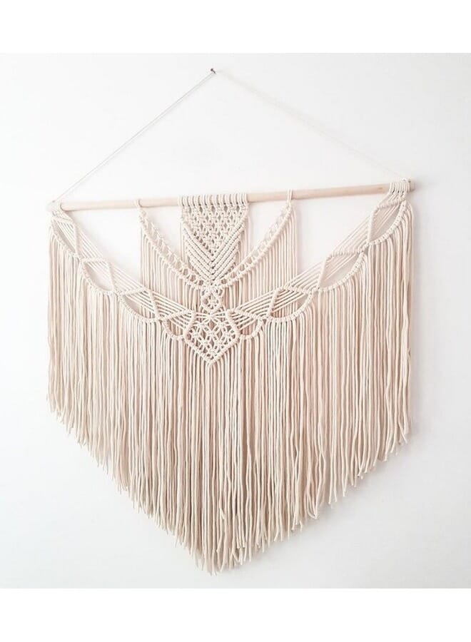 هوم جاليري نسيج مكراميه معلق على الحائط من القطن المنسوج يدويًا 100X90 - Image 4