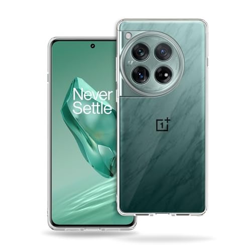 Plus Clear Soft Transparent TPU Back Cover with Camera Protection for OnePlus 12 5G - Transparent - Image 1