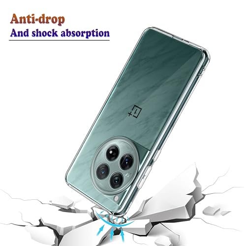 Plus Clear Soft Transparent TPU Back Cover with Camera Protection for OnePlus 12 5G - Transparent - Image 4