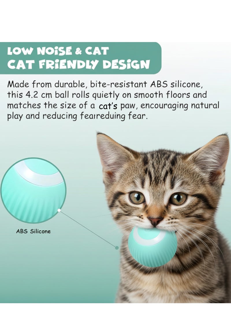 FUNFY Interactive Smart Rolling Toy for Cats – Automatic Jumping, Vibrating & 360° Rotating Motion – Keeps Pets Active - Image 5