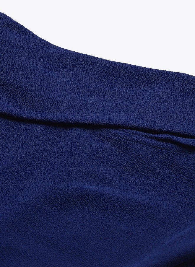 ساسافراس فستان ضيق أزرق للنساء - Image 2