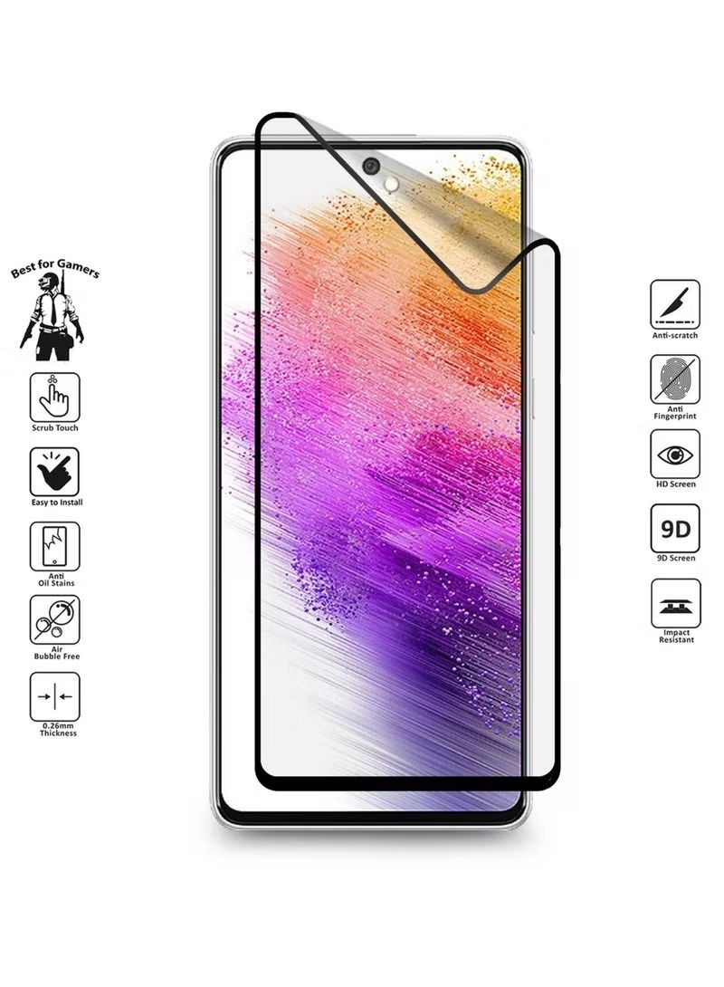 IAF Matte Ceramics Screen Protector For Samsung Galaxy A73 5G 6.7 Inch Clear/Black - Image 2