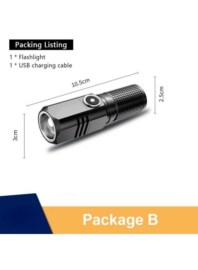 6800 Lumens Mini Powerful Led Flashlight XHP50 Built in Battery 3 Modes Usb Rechargeable Flash Light EDC Torch Lamp Flashlights  - Image 1