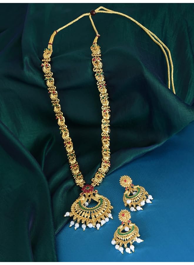 erorex Peacock Jewelery Set For Women Golden Zpfk9553 - Image 3