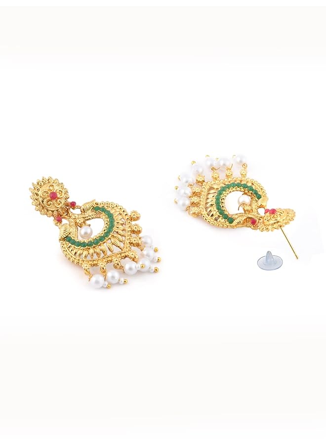 erorex Peacock Jewelery Set For Women Golden Zpfk9553 - Image 5