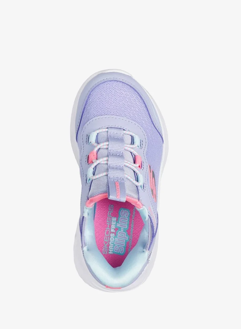 SKECHERS Girls' Logo Detail Sports Shoes with Lace-Up Closure - BOUNDER