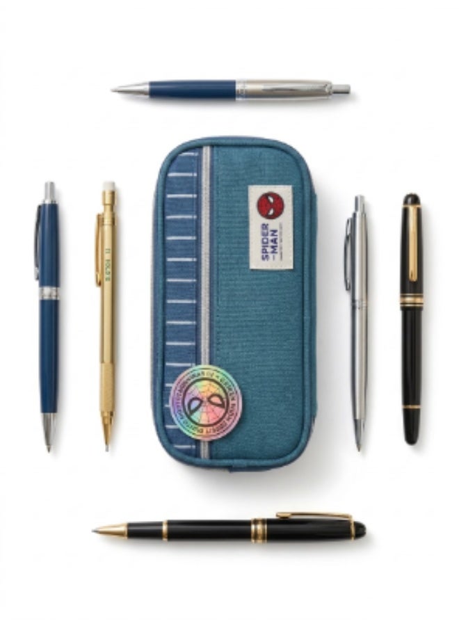 Kidzilla Spider-Man Multifunction Hard Pencil Box for Kids, Button-Style School Stationery Case - Image 4