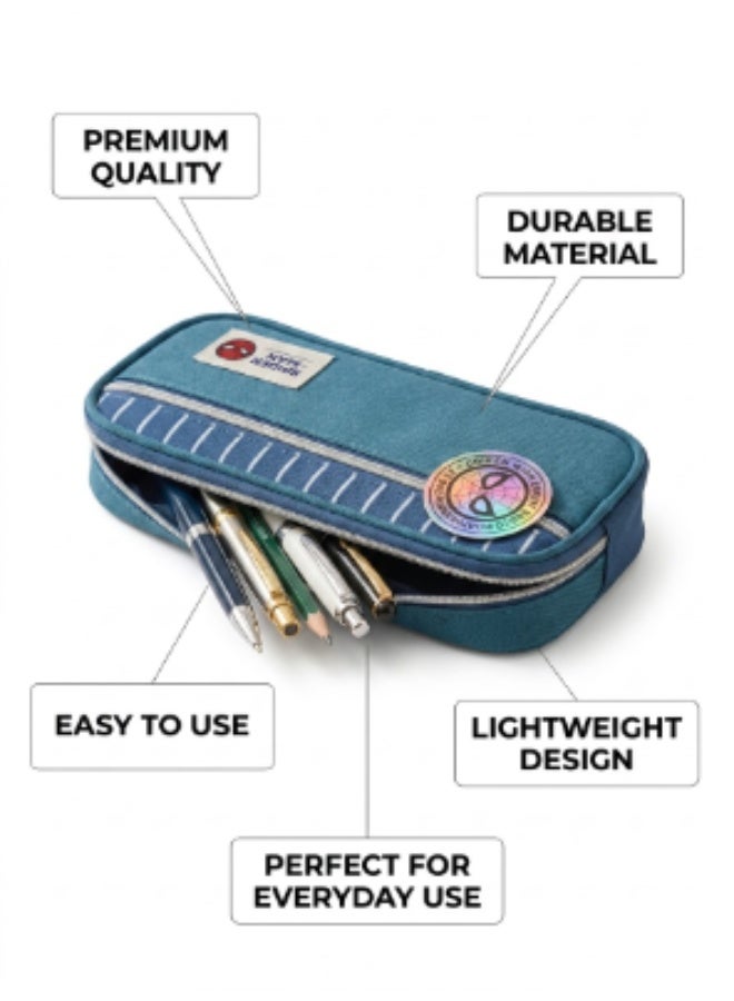 Kidzilla Spider-Man Multifunction Hard Pencil Box for Kids, Button-Style School Stationery Case - Image 3