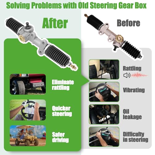 10L0L Steering Gear Box Assembly for Club Car DS 1984-2004 Golf Cart, OEM# 101878302 1012452 - Image 3