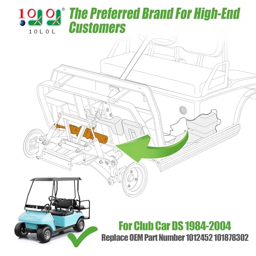 10L0L Steering Gear Box Assembly for Club Car DS 1984-2004 Golf Cart, OEM# 101878302 1012452 - Image 2