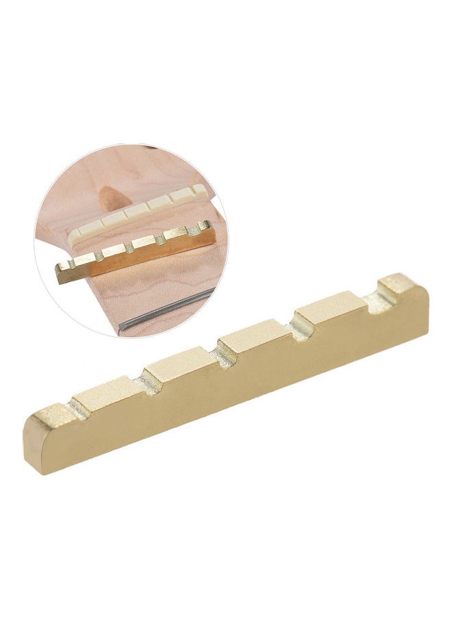 NIBEMINENT - Pre-Slotted Nut For 5-String Electric Bass Guitar Replacement - Image 1