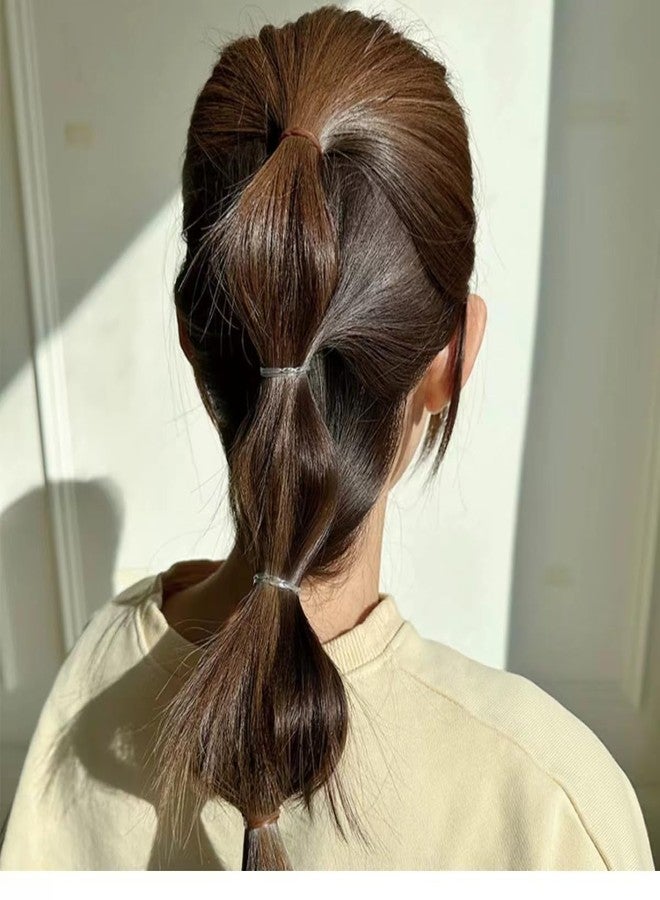 Dofash 2x75mm Anti-Aging Brown Rubber Band for Women's Hair (150 Pieces in Bag) - Image 2