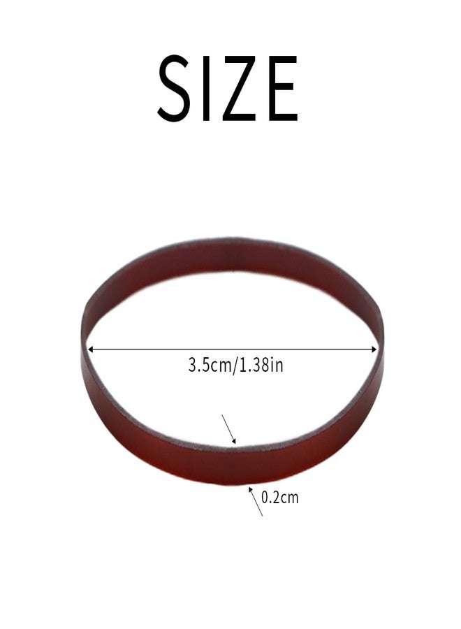 Dofash 2x75mm Anti-Aging Brown Rubber Band for Women's Hair (150 Pieces in Bag) - Image 5