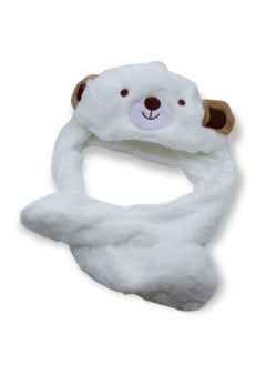 SFMW Winter Hat in the Shape of a Funny Bear with Moving Ears  - Image 2