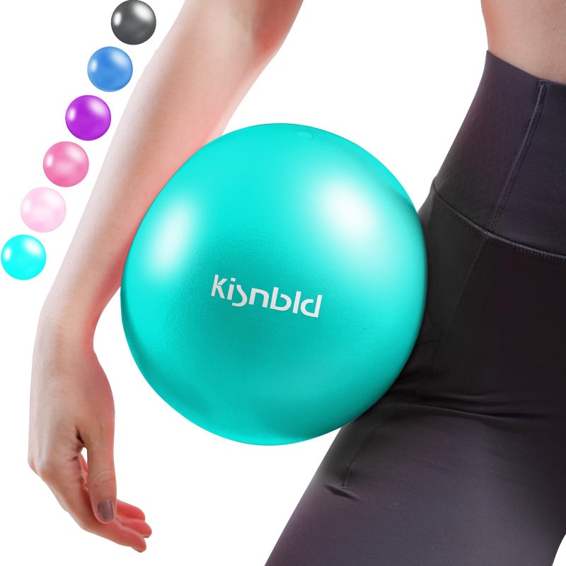 kisnbld Small Exercise Ball, 9 Inch Mini Pilates Ball, Anti Burst and Slip Resistant Mini Yoga Ball for Stability, Fitness, Physical Therapy, Stretching & Core Strength Workout at Home Gym & Office - Image 1