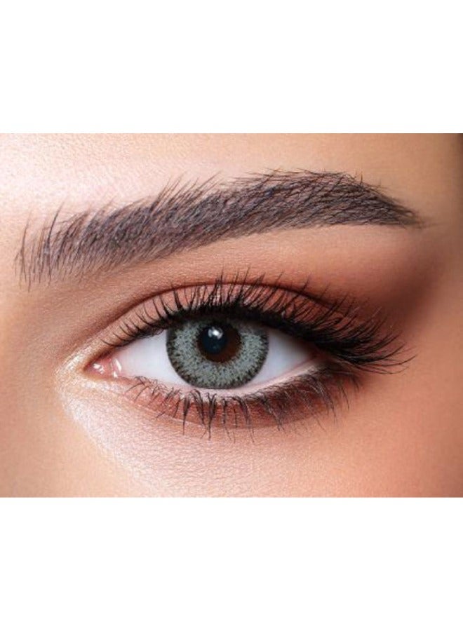 Bella Glow Husky Gray Green Monthly Disposable Contact Lenses, Colored Contact Lenses, Cosmetic contact lenses, Gray Contact Lenses - Image 1