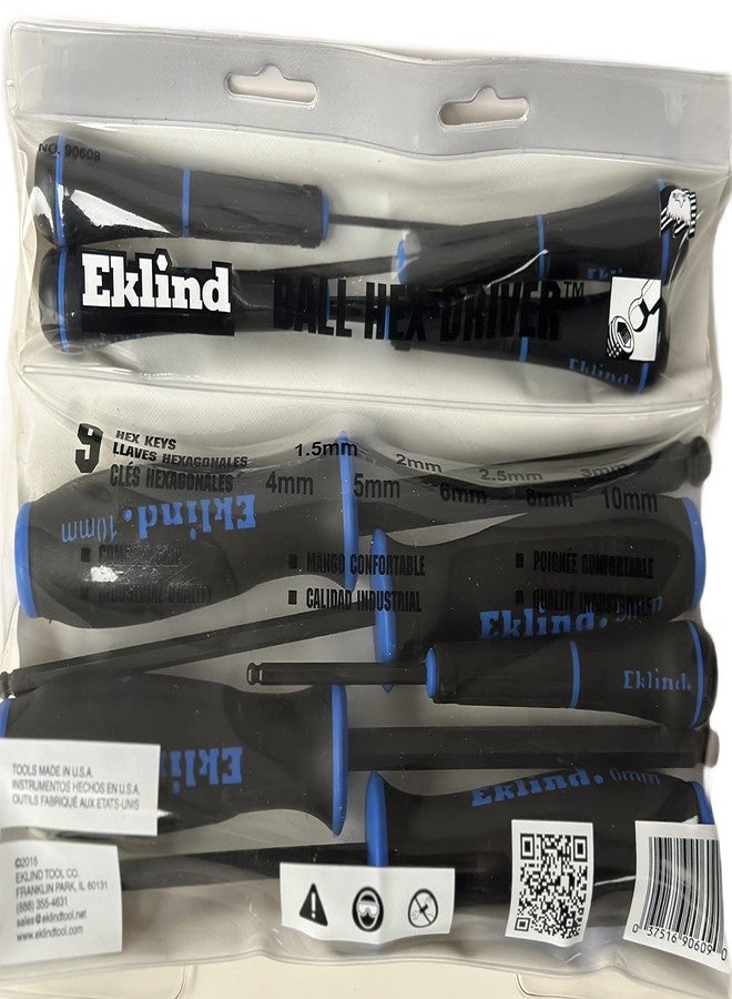 إكليند تول طقم مفكات كروية سداسية - 9 قطع، متري/1.5 مم - 10 مم - Image 3