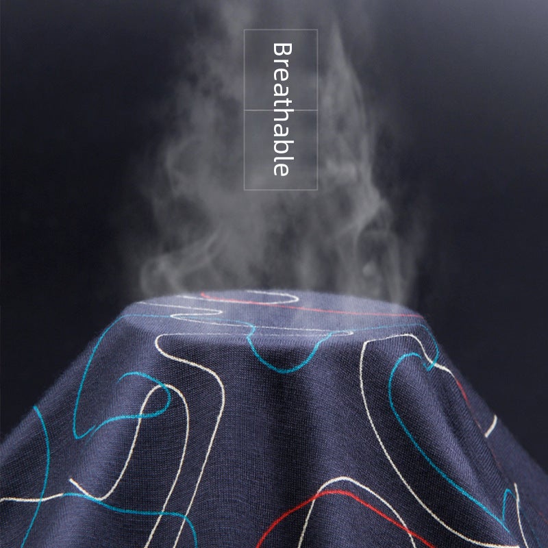 New Langsha Underwear Men''s Spring and Summer Mid-Waist Printed Sexy Breathable Youth Boxer Shorts Boxer Briefs Wholesale - Image 5