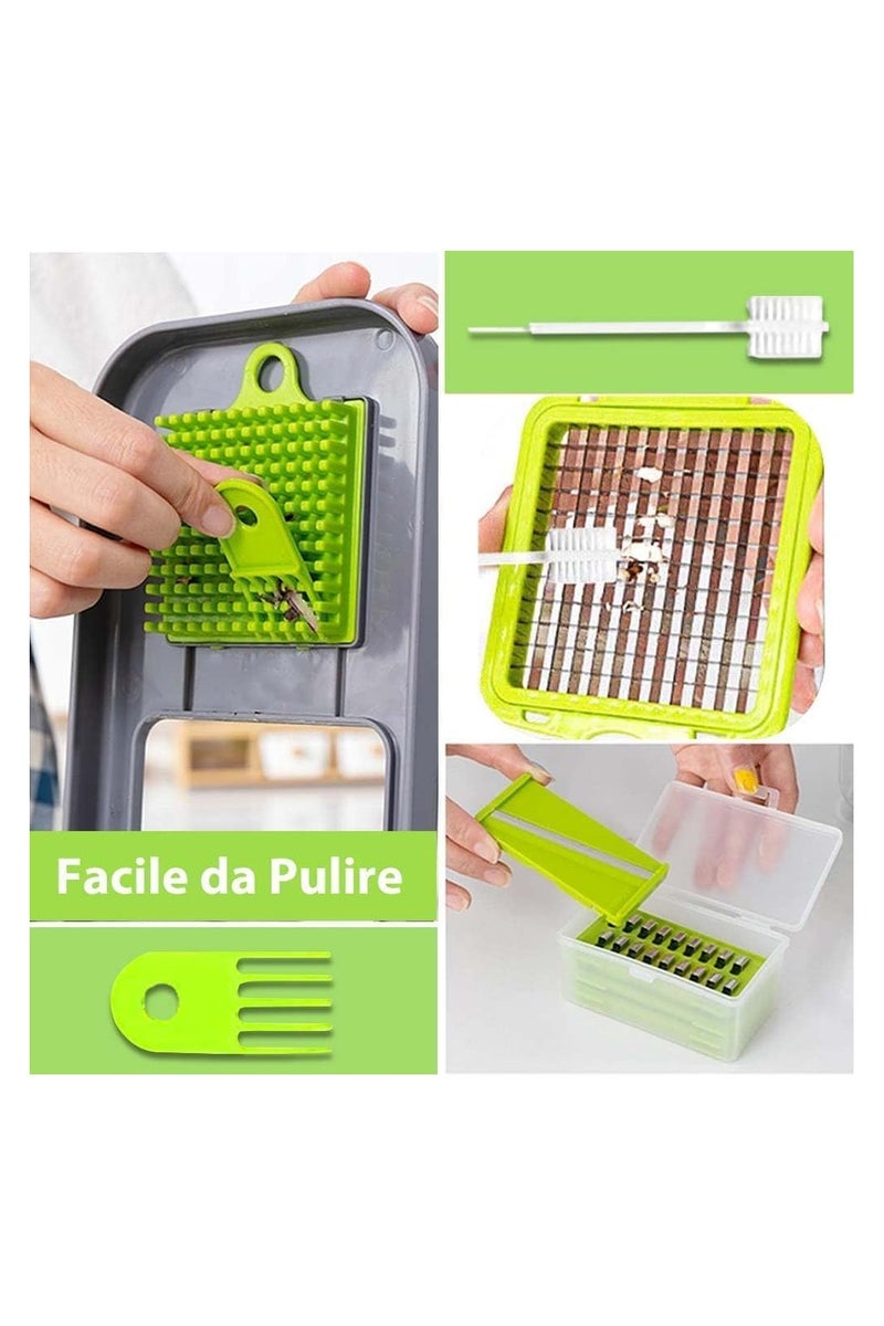 22 in 1 Professional Mandoline Vegetable Slicer for Kitchen, Manual Potato Slicer, Vegetable Cutter, Mandoline Slicer, Short Potato Slicer, Vegetable Slicer - Image 5
