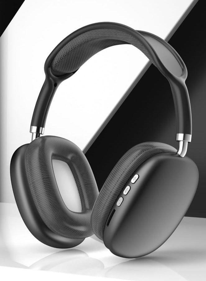 P9 Bluetooth Wireless Headset Over-Ear Headphone With Mic Black