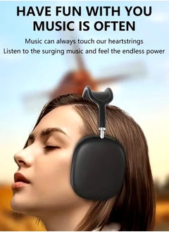 P9 P9 Bluetooth Wireless Headset Over-Ear Headphone With Mic Black  - Image 2