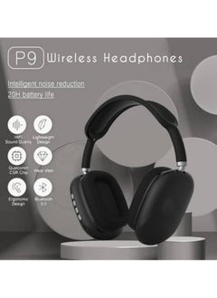 P9 P9 Bluetooth Wireless Headset Over-Ear Headphone With Mic Black  - Image 4