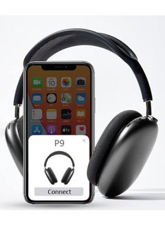 P9 P9 Bluetooth Wireless Headset Over-Ear Headphone With Mic Black  - Image 3