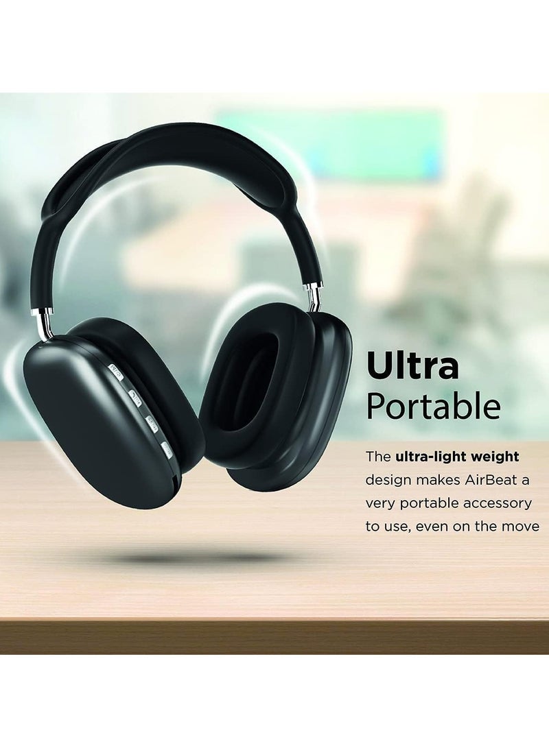 P9 Bluetooth Wireless Headset Over-Ear Headphone With Mic Black