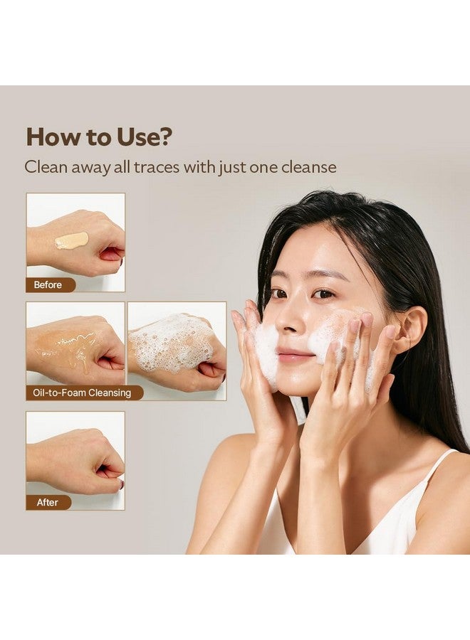 إس آر بي منظف عسل مانوكا المتوهج من الزيت إلى الرغوة، منظف الوجه اليومي للبشرة الحساسة، غسول الوجه الرغوي المرطب للبشرة العادية والجافة، مكياج تنظيف الوجه 7.27 أونصة سائلة. - Image 5