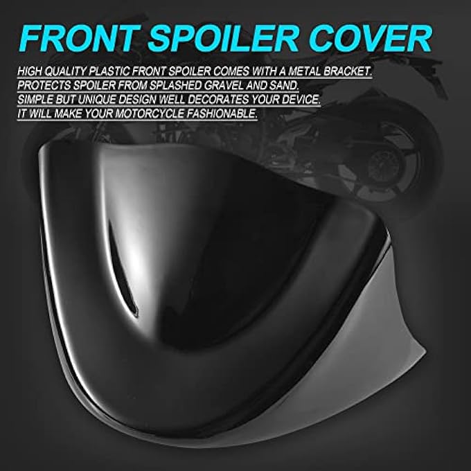 KATUR Motorcycle Glossy Black Chin Fairing Lower Front Spoiler Air Compatible with Harley Davidson Sportster 2004-2014 XL883 XL1200 2004-2015 - Image 2