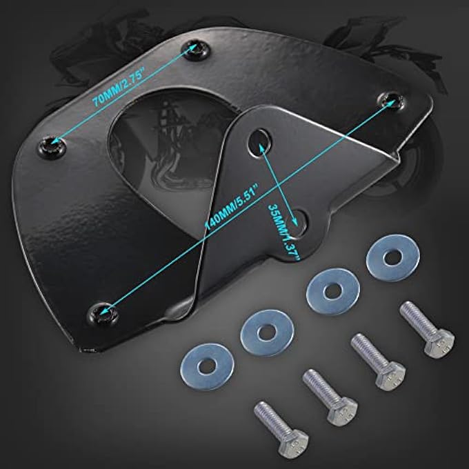 KATUR Motorcycle Glossy Black Chin Fairing Lower Front Spoiler Air Compatible with Harley Davidson Sportster 2004-2014 XL883 XL1200 2004-2015 - Image 5