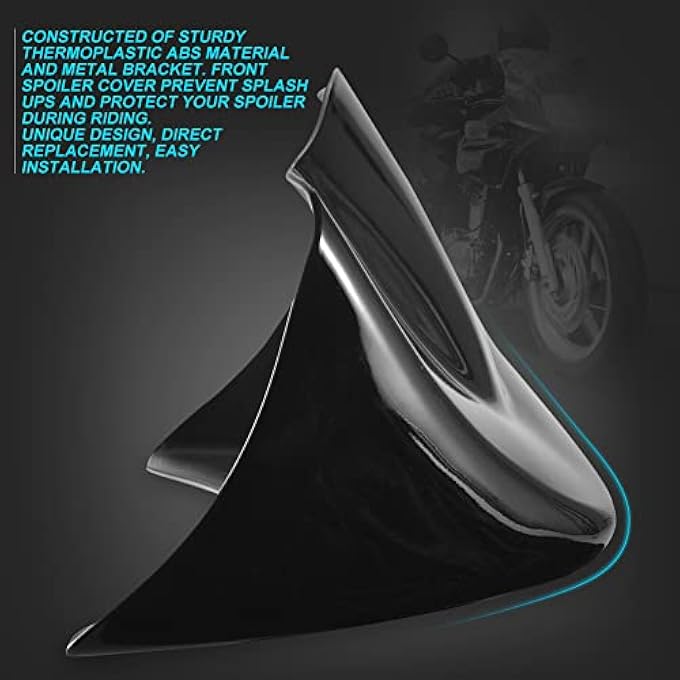 KATUR Motorcycle Glossy Black Chin Fairing Lower Front Spoiler Air Compatible with Harley Davidson Sportster 2004-2014 XL883 XL1200 2004-2015 - Image 4