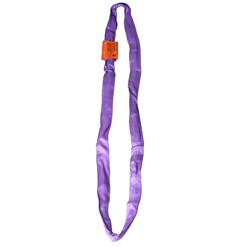 PRIORMAN PRIORMAN Heavy Duty Round Sling Rope for Aerial Lyra Hoop Rig Aerial Silks Handing 2600LBS 3ft Hand Loop Strap Training Gymnastics (Purple) - Image 1