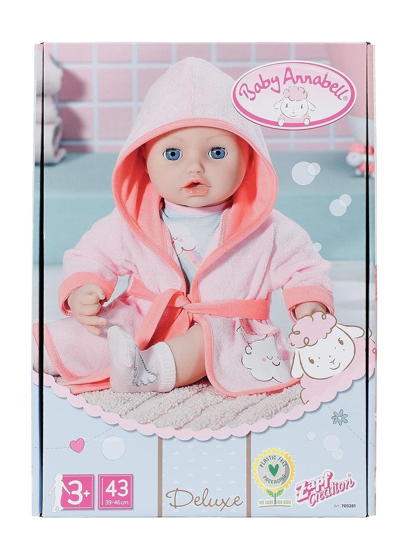 Baby Annabell Baby Annabell Deluxe Bathtime Robe Outfit Set 43cm  - Image 1