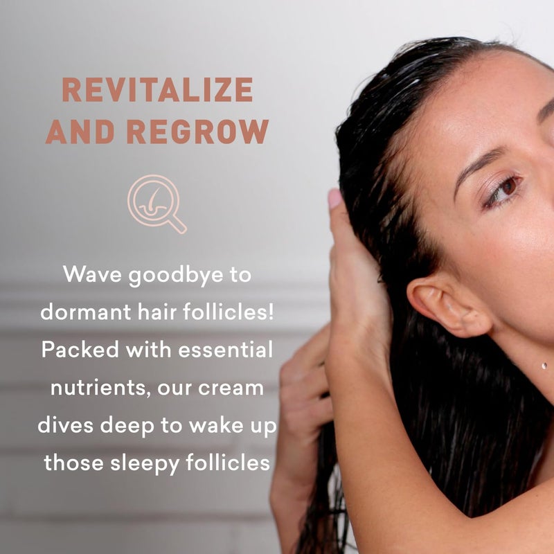 Just Nutritive Bald Spot Hair Growth Cream | Scalp Treatment for Receding Hair | For Men and Women | Just Nutritive | 4 Oz - Image 4