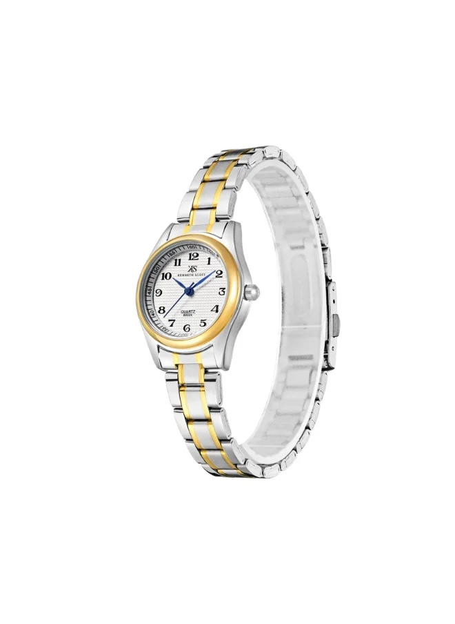 KENNETH SCOTT Women's Steel Analog Watch K23552-TBTW - 28 mm