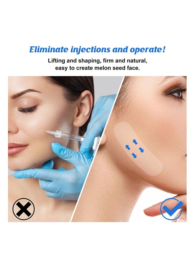 120 Pcs Face Lifting Patch, Invisible Stretchable Facial Tape, for Double Chin Eyes Skin Facial Wrinkles Double Chin - https://f.nooncdn.com/p/pzsku/Z41A5165039D38EA05636Z/45/1746589466/fc26f88e-2472-48c0-97f7-f0ca8f6b611e.jpg?width=original