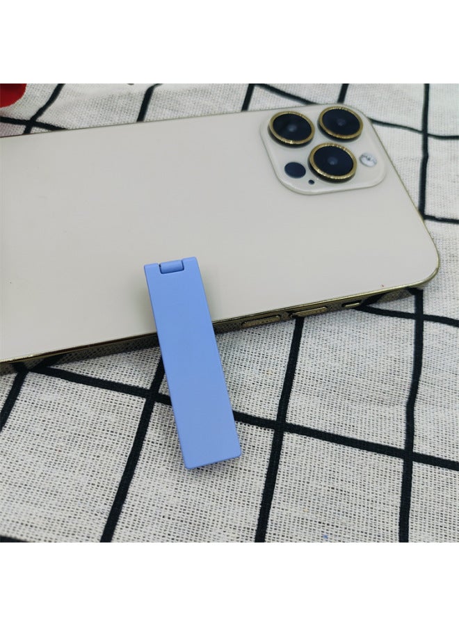 Mobile Phone Stand Neutral Ultra-thin Mini Multi-function Card Type Clip Strip Stand Flip Silk Slide Stand-Color:Purple Type B - Image 1